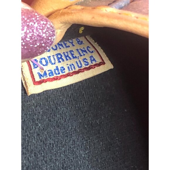 Y2K 2000s DOONEY and BOURKE Rainbow STAR. Celestial. Black. Coated Canvas Wallet - Picture 6 of 10